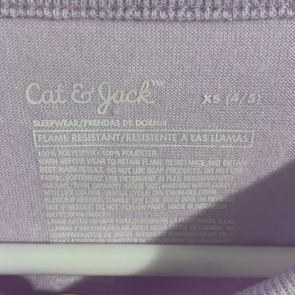 Cat & Jack size 5 lilac nightgown tie dye
